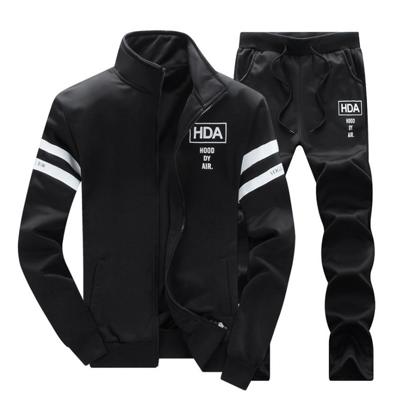 Traje de suéter deportivo casual de manga larga para jóvenes, nueva ropa deportiva de primavera y otoño para hombres con un hermoso abrigo