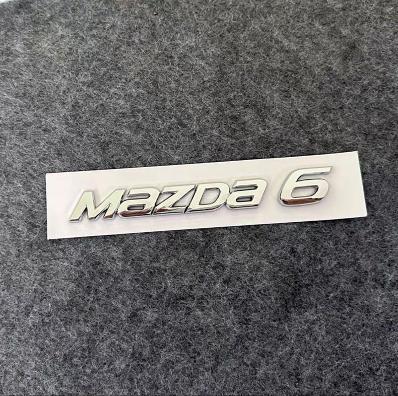 Suitable for Changan Mazda Car Logo Mazda3 6 Modified Black English Alphanumeric Rear Trunk Car Logo