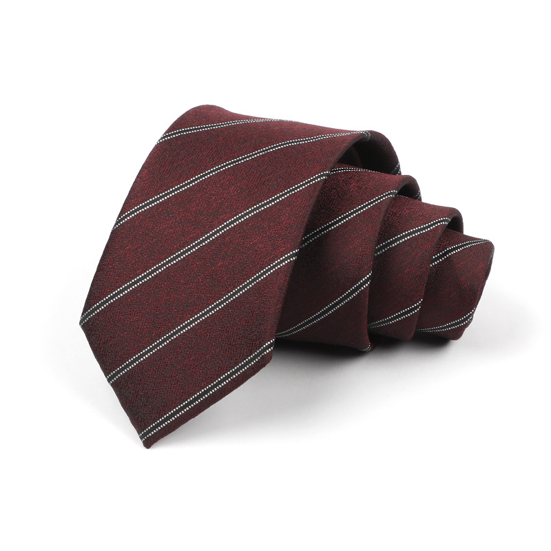 Corbata de hombre jacquard bordado 8CM poliéster seda corbata tejida hombre sentido superior l corbata logo diseño y producción