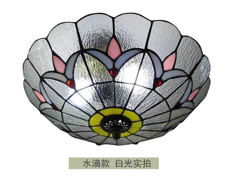 Iluminación al por mayor LED simple sala de estar lámpara de techo Tiffany dormitorio creativo Lámpara decorativa lámpara de techo