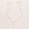 Metal chain, necklace, long sweater, European style, suitable for import, simple and elegant design