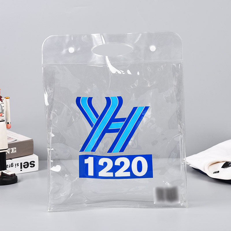 白色方形加印设计新料手提加印花束PP包装塑料袋