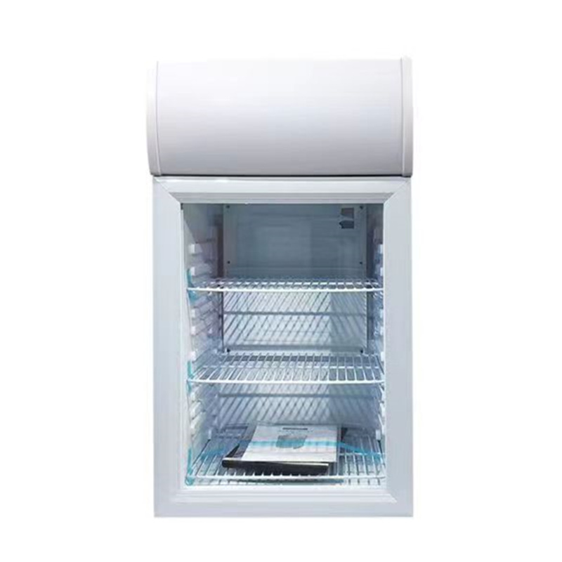 Pejer puerta de vidrio con cerradura de mantenimiento fresco jardín de infantes comida muestra gabinete bebida refrigerada vitrina dormitorio mini refrigerador