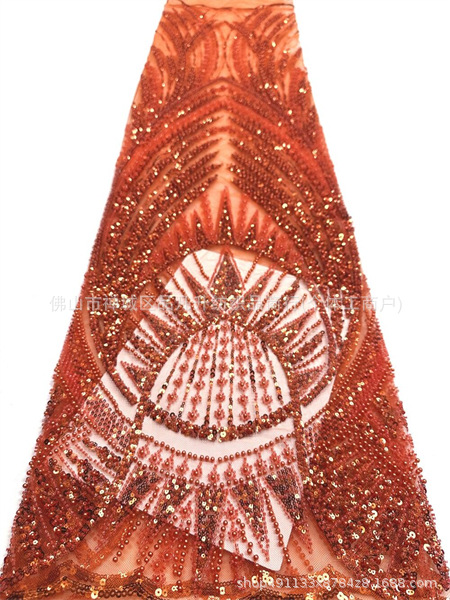 Gaoding industria pesada perlas tubo bordado tela de moda europea y americana vestido de boda sexy cena vestido de moda tela