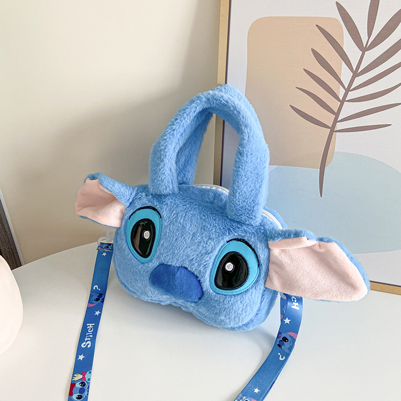 Juguete de felpa crossbody bolsa transfronteriza nueva de dibujos animados de 8 pulgadas muñeca bolso Correa