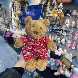 圣诞熊毛绒玩偶可爱公仔玩具节日男女礼物安抚很迷你超萌