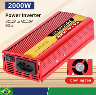 Cross-Border Hot Selling Correction Wave 600-2500W Car/Home Inverter 12V24V to 110V Brazilian Socket