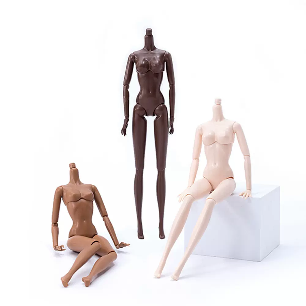 30厘米6分超模素体关节身体普肌娃娃DIY女孩玩具配件跨境电商货源