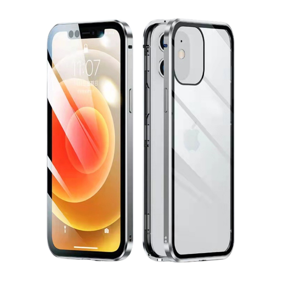 Funda para teléfono móvil iPhone17 16 Wanmagnetic King Apple HD/Antivish Funda magnética de metal de vidrio de doble cara