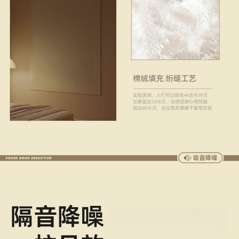ストリートサイドのプロの寝室の窓用のベルクロ遮音カーテン、厚みのある完全遮光布、穴あけ不要の取り付け|undefined