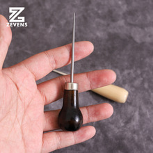 红木柄锥子 扩孔划线标记皮革制作辅助工具手工DIY锥子千枚通圆锥