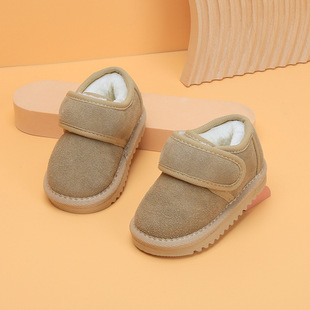 Baby snow boots baby cotton shoes fleece-lined girls' short boots warm boys' toddler shoes winter children's shoes