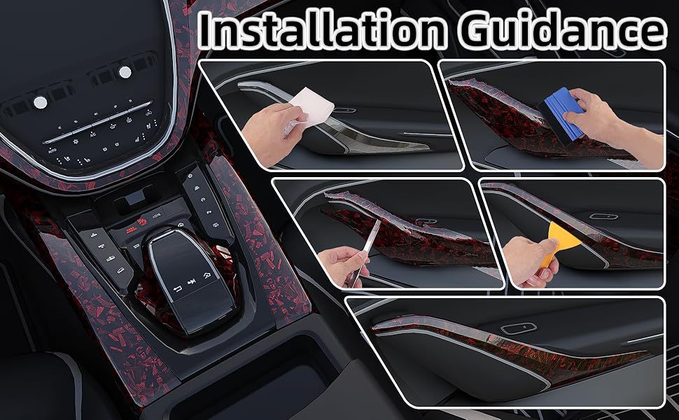Car Door Sill Strip Anti-Step Pedal Decorative Strip Pet Forged Carbon Fiber Pattern Black Bumper Door Color Changing Film