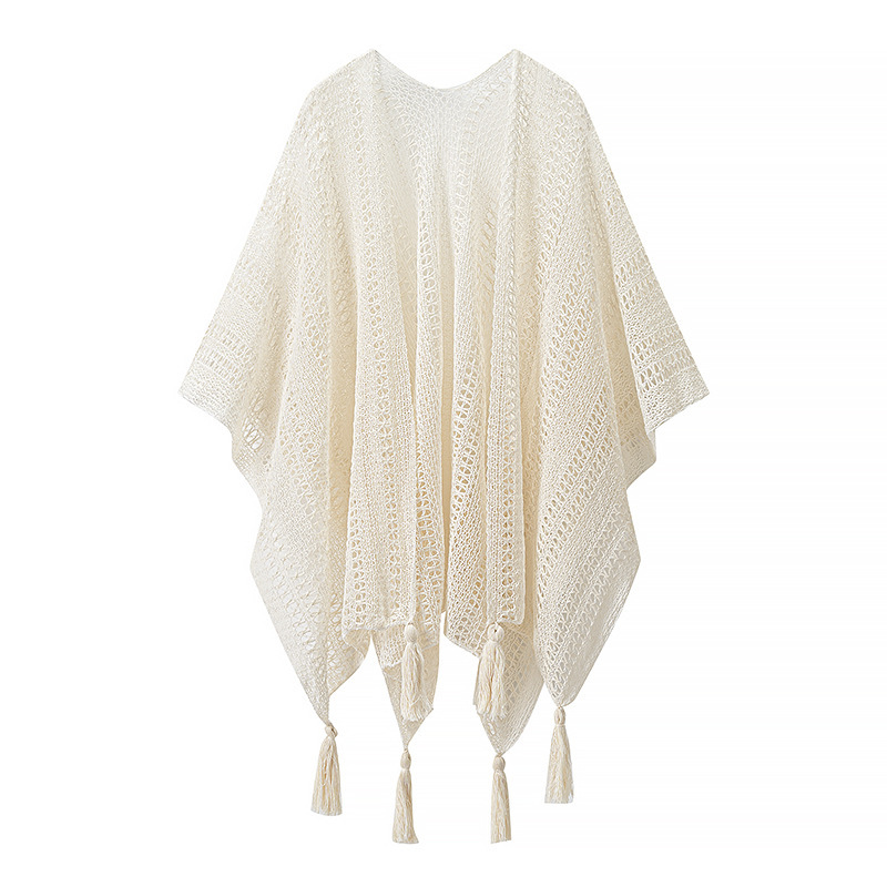 2026 Summer New Ethnic Style Hollow-Out Tassel Knitted Cardigan Travel Wear Thin Outer Cardigan for Women 2026 Summer New Ethnic Style Hollow-Out Tassel Knitted Cardigan Travel Wear Thin Outer Cardigan for Women