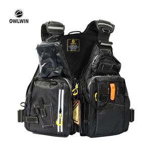 Luya Life Jacket, Fishing Vest, Raft Sea Fishing Adult Multi-Pocket Large Buoyancy 400D Waterproof Oxford Cloth