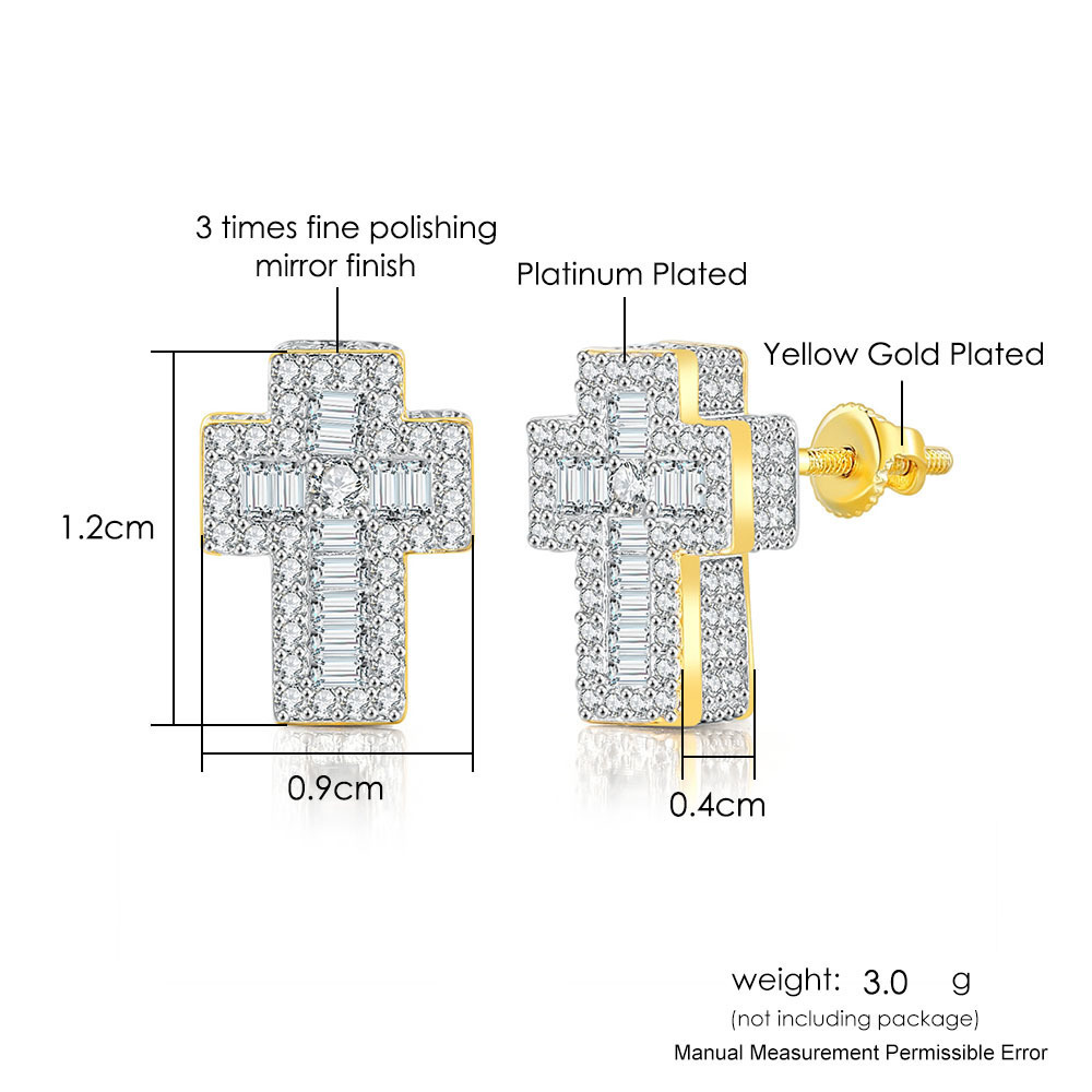 Cool Men’s Stud Earrings, Minimalist Stainless Steel Ear Studs_voghion.com