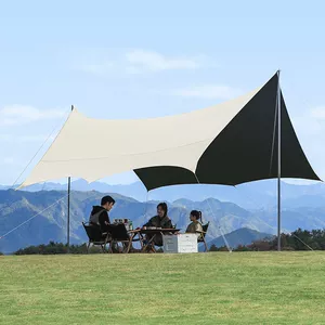 Çöl Vinil Tent Kempinq Piknik Yağışdan Qoruyucu Günəş Kölgəliyi Parça Qatlanan