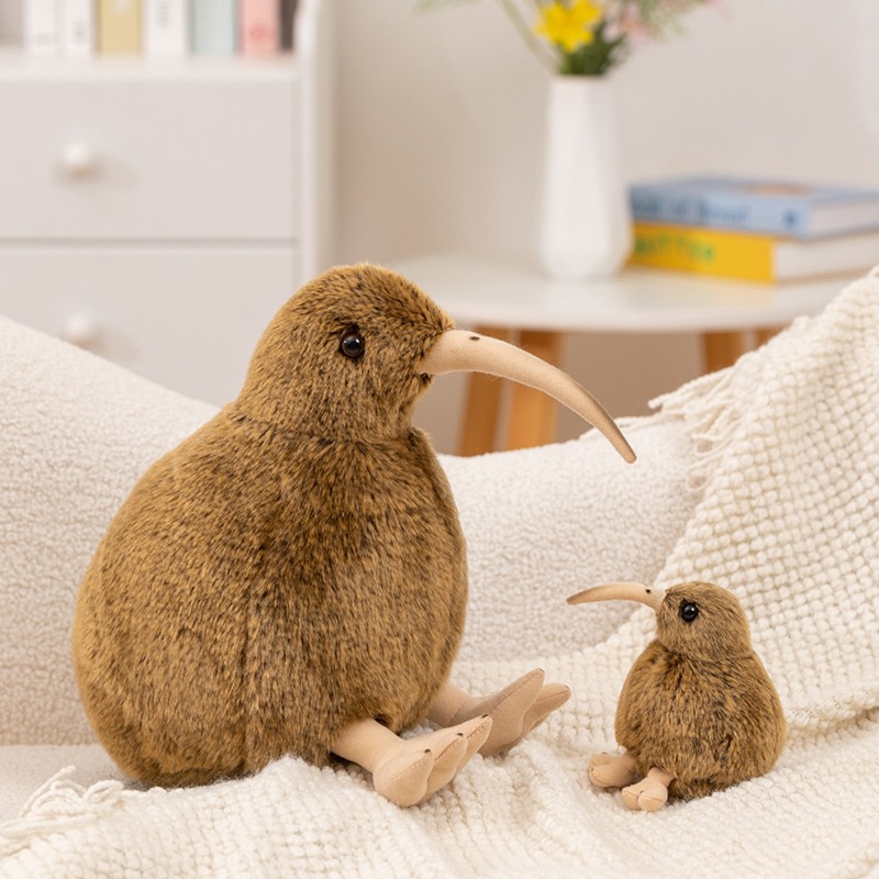 Simulación transfronteriza pájaro extraño muñeca pájaro nacional de Nueva Zelanda varios juguetes de peluche pájaro adorable muñeca de tela image 1