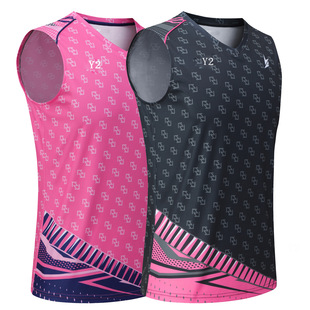 22007-1 New Sleeveless Badminton Suit Men's and Women's Jersey Children's Clothing Clothes Student Team Vest
