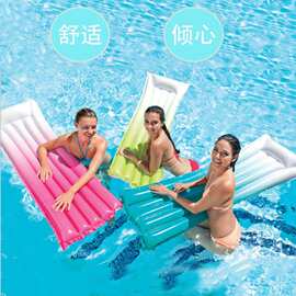 厂家批发PVC充气变色浮排 充气浮床 充气可乐啤酒浮排 游泳圈