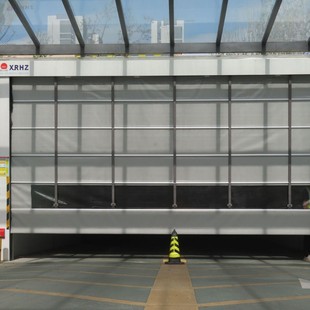 [Supply all over the country]-factory direct sales rising sun ring photo pvc automatic stacking door infrared induction stacking door