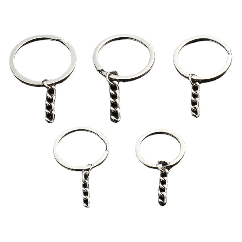 Key ring wholesale a variety of key ring Plus chain with chain metal key ring key ring plus 4 chain