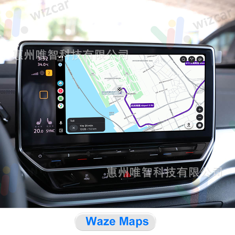 Volkswagen Id6 Id4 Wizcar M1 Google Waze Maps Spotify Music