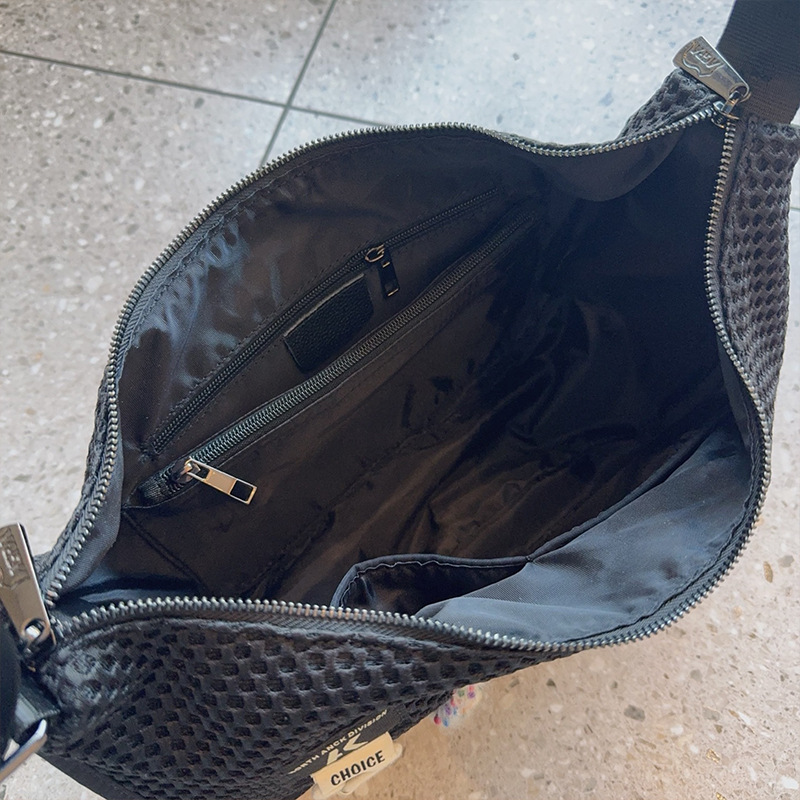 Mochila de moda de malla de moda, bolso de hombro de moda, bolso casual, bolso de viaje de gran capacidad con bolso de cambio