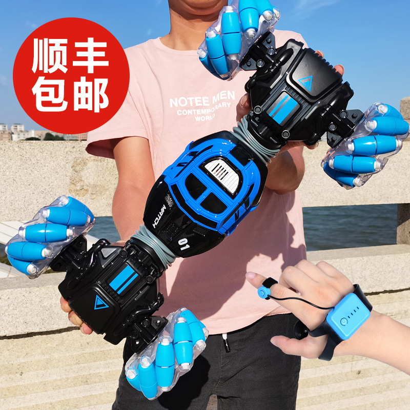 Watch Gesture Sensor Deformation Remote Control Car Boy Finger Stunt Twist Off-Road Four-Wheel Drive Racing Kidsren's Toy