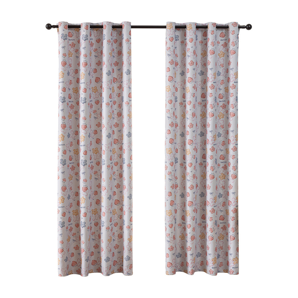 Transfronterizo Amazon TEMU explosión de comercio exterior impresión de fresa anillo de hierro cortina de sombra fábrica venta directa al por mayor personalizada