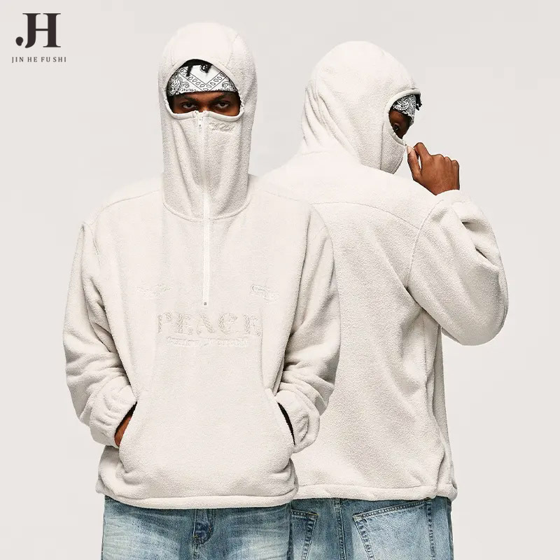 Wasteland Custom Mask Ninja Hoodie Embroidered Sherpa Fleece Zip up Sweater Men Hoodies Sweatshirtss Wasteland Custom Mask Ninja Hoodie Embroidered Sherpa Fleece Zip up Sweater Men Hoodies Sweatshirtss