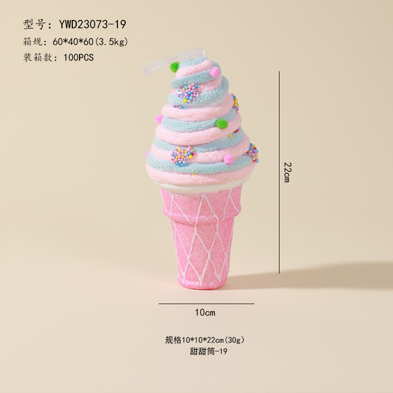 Ventas transfronterizas de muletas coloridas decoraciones de Navidad dulces adornos de árbol de Navidad colgante dopamina props de disparo