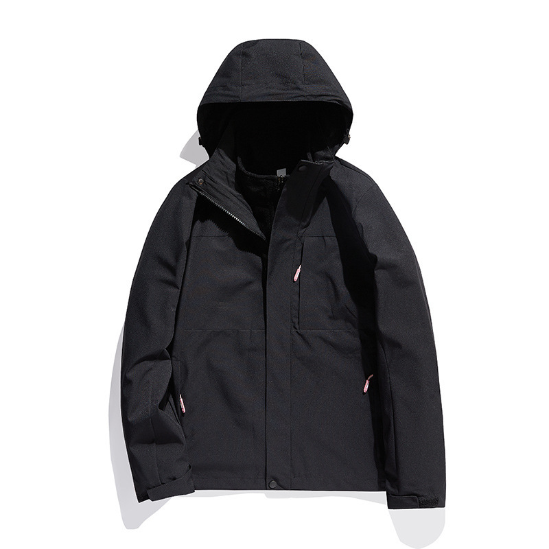 2025冲锋衣男三合一防泼水户外登山服女可拆卸两件套可定制印LOGO|undefined