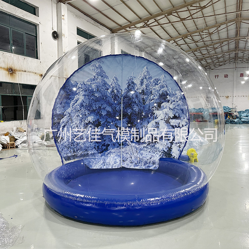 户外网红气球旋转透明充气泡泡屋帐篷球形展示野营泡泡型移动房子