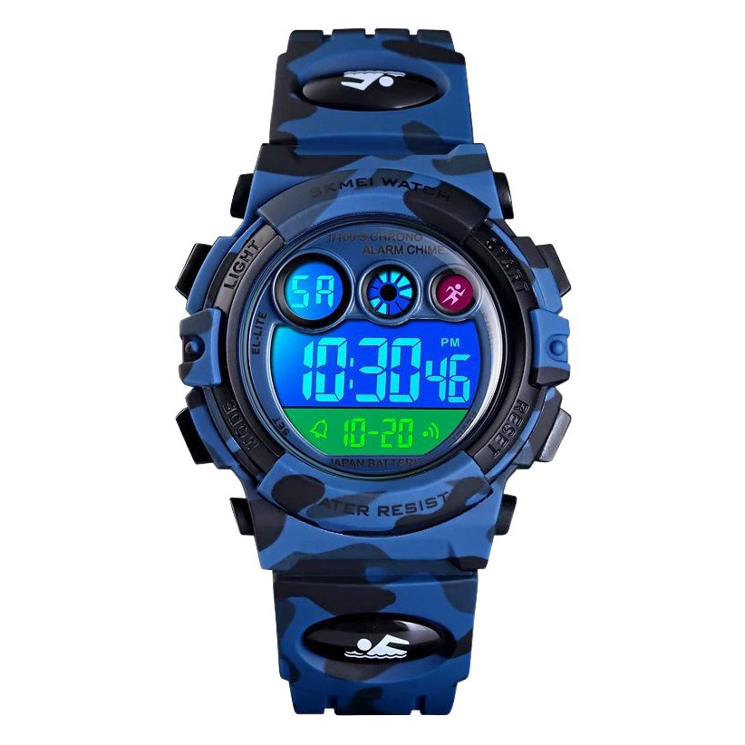 SKMEI Time красивые креативные светодиодные фонари камуфляжные военные водонепроницаемые Amazon мужские Студенческие электронные детские часы