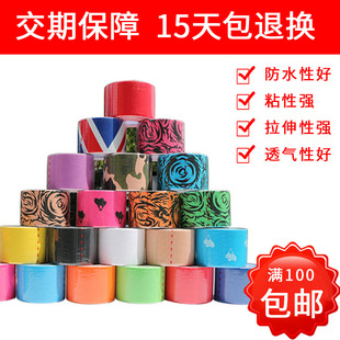 Multicolor Cotton Elastic Muscle Sticker Waterproof Sports Muscle tape kinesiology tape
