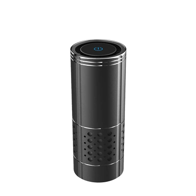 Metal negative ion car air purifier car desktop air freshener in addition to formaldehyde in addition to odor plus logo (Hava təmizləyiciləri) - black-and-gray-touch-button-aluminum-alloy-body-negative-ion-large-filter-aromatherapy