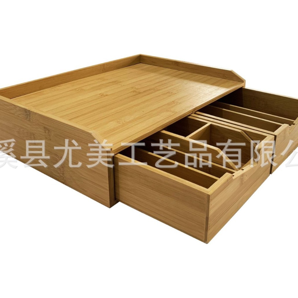 Bolsa de café de bambú estante de almacenamiento bolsa de té soporte compartimento de escritorio apilable bolsa de té caja de almacenamiento de madera bolsa de té estante