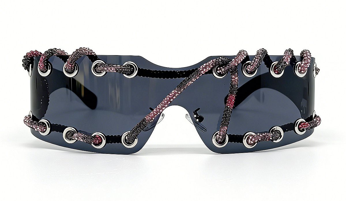 Cyberpunk Y2k Frameless Punk Sunglasses With Metal Rivet Details_voghion.com