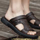 Men's Sandals Summer 2025 New Leather Sandals Men's Driving Two-Wear Wear-Resistant Anti-Slip Outdoor Comfortable Soft Sole