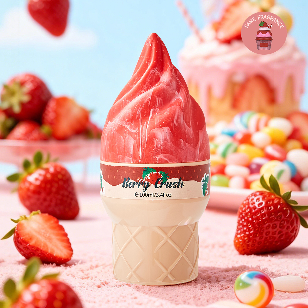 Perfume de mujer genuino europeo y americano con aroma a helado, fragancia gourmet, aroma duradero, venta al por mayor de fábrica de cosméticos.