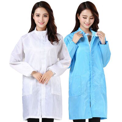 Anti-static coverall Coat Stand collar Clean clothes Dust proof clothing Clean workshop Electronics Factory Work clothes Labor insurance Static clothing