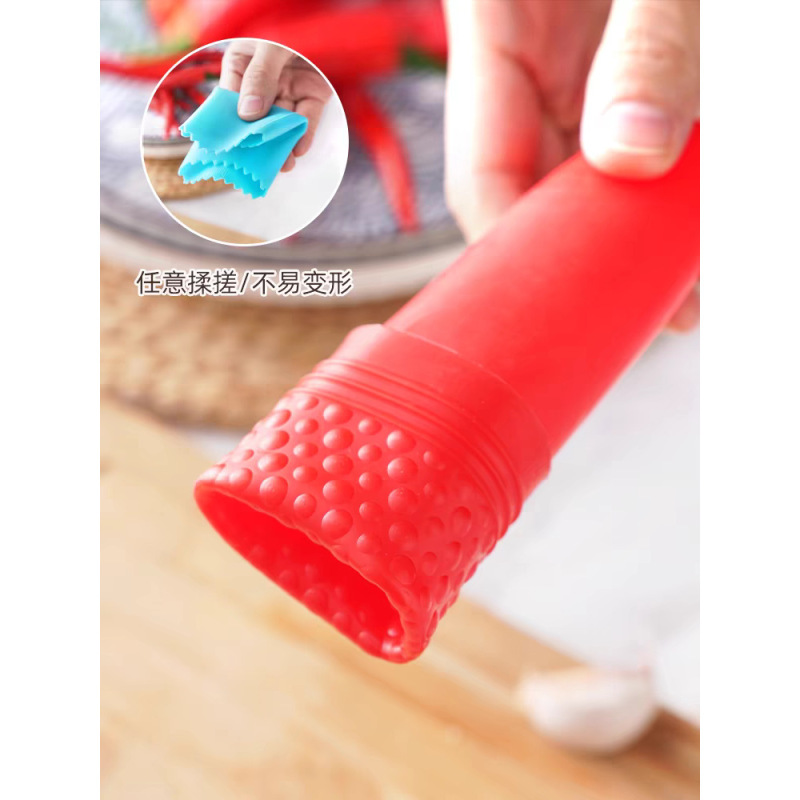 剥蒜皮神器快速去大蒜皮器家用硅胶手搓剥蒜器厨房滚筒压蒜器工具|undefined