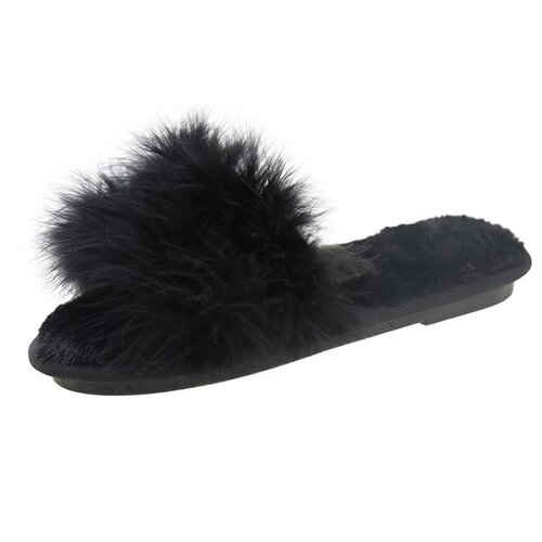 Autumn/Winter Cute and Versatile New Flat Slipper Anti-Slip One-Piece Slippers with Cotton - Fashion Trendy Internet Pop Ins Slippers