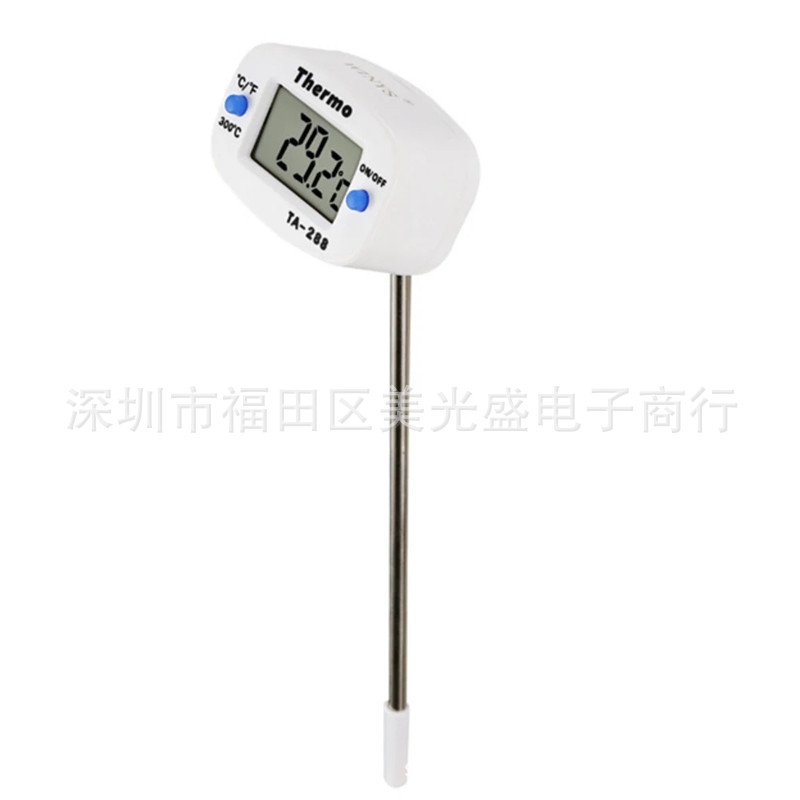 TA288 식품 온도계 주방 식품 오일 온도 측정기 우유 온도 측정기 수온 측정기 프로브 유형 전자 온도계