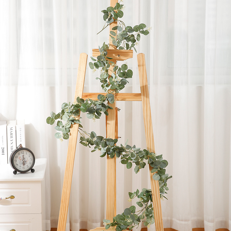 Flowers factory wholesale decorative leaflet Eucalyptus round leaf eucalyptus Vine Senna medium silk hair money leaf Vine