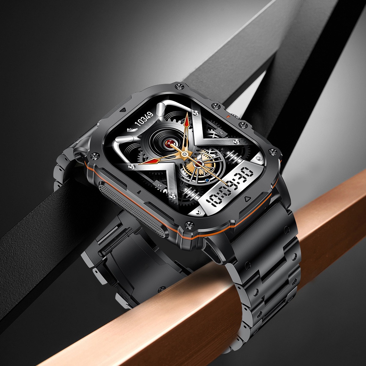 Ak72 Smartwatch With Amoled Screen Bluetooth Calling And Rotating Crown_voghion.com
