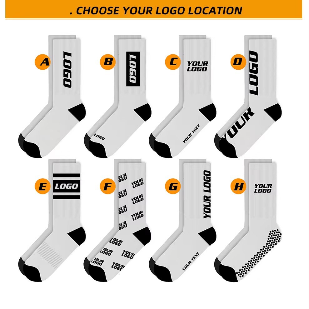 Customized Socks in Small Batches, European and American Trendy Casual Sports Socks for Men and Women, Logo Design Patterns, Pure Cotton Custom Socks
