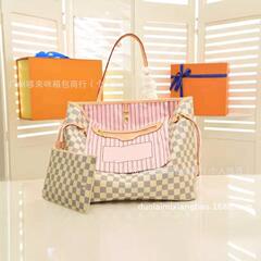 実物LOGOクロスボーダー商品ソース欧米ファッション女性カバンシングル肩手提げトートバッグ定番大容量ショッピングバッグ
