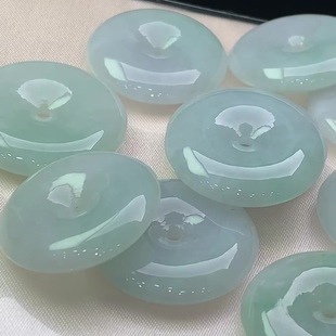 Manufacturer Wholesale Natural A-Grade Jadeite Peace Buckle Jade Pendant Wholesale Dropshipping